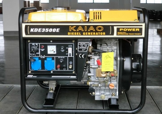 Pembangkit Diesel Hibrida 500HZ 3000 Watt Terbuka Dengan Panel Kontrol Digital