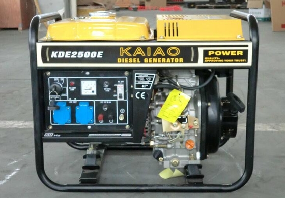 2KW Electric Start Portable Generator, Model Generator Diesel Tipe Terbuka NO.KDE2500E
