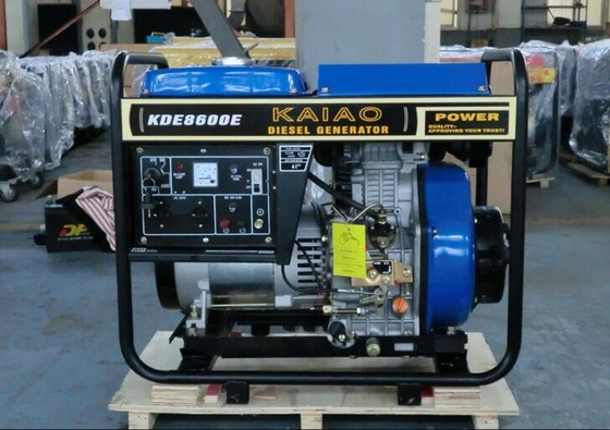 Disesuaikan 1 Cylinder 6kw Open Diesel Generator 3000 Rpm Hemat Bahan Bakar