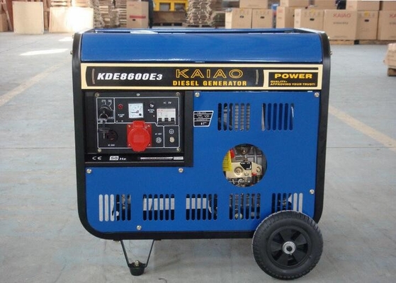 4 Stroke 7.5kva Bingkai Terbuka Generator Diesel Injeksi Langsung Vertikal KDE8600X3