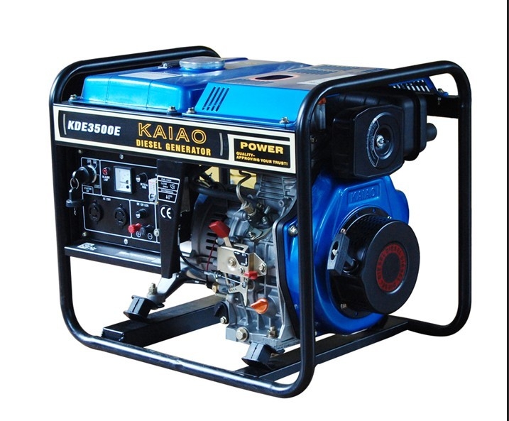 Mesin Pendingin Udara Membuka Rangka Generator Diesel 3kw Dengan Tangki Bahan Bakar 12.5L