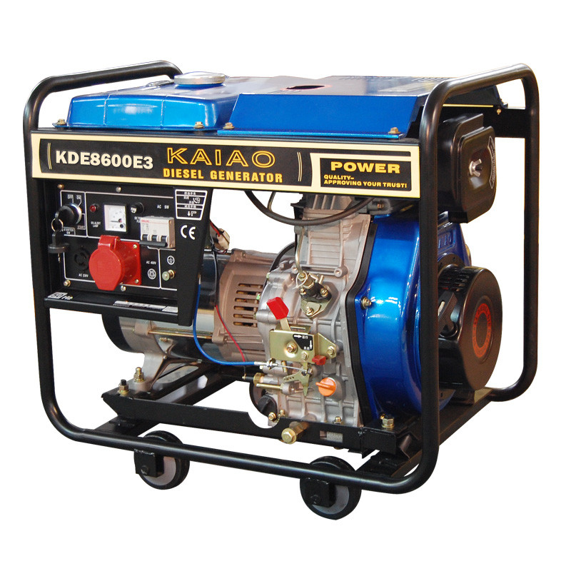 Bingkai Terbuka 6.3Kva Diesel Generator Recoil Starter Untuk Pabrik / Minyak