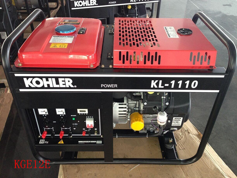 Open Frame 10KW Standby Gasoline Power Generator Dengan 2 - Silinder, 995*630*790mm